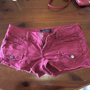 Maroon shorts